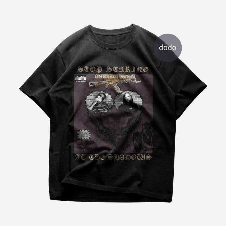 Premium Suicideboys T-Shirt - Stop Staring At The Shadows Album T-Shirt - Suicideboys New Album T-Shirt