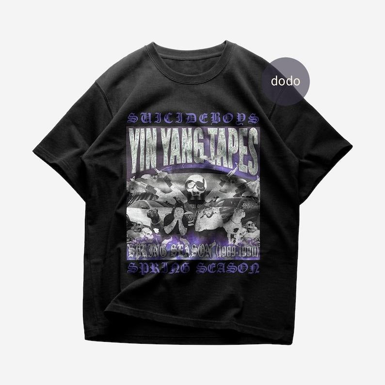 Premium Suicideboys T-Shirt - YIN YANG TAPES: Spring Season Album T-Shirt - Suicideboys New Album T-Shirt