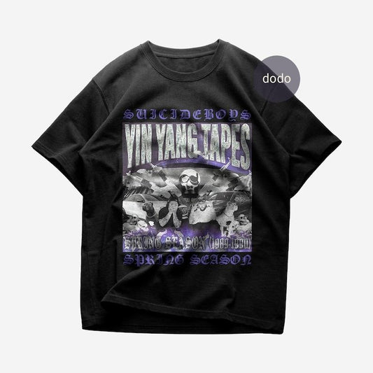 Premium Suicideboys T-Shirt - YIN YANG TAPES: Spring Season Album T-Shirt - Suicideboys New Album T-Shirt
