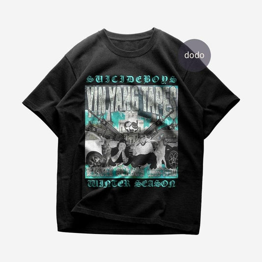 Premium Suicideboys T-Shirt - YIN YANG TAPES: Winter Season Album T-Shirt - Suicideboys New Album T-Shirt