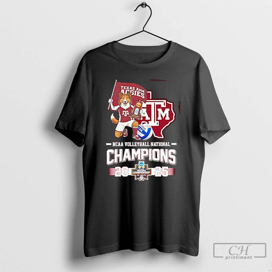 Premium Texas Am Aggies 2025 Volleyball National Champions Mascot Flag T-Shirts, Hoodie, Sweatshirt | WearSparks.com