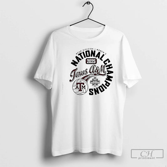 Premium Texas Am Aggies 2025 Womens Volleyball National Champions T-Shirts, Hoodie, Sweatshirt | WearSparks.com