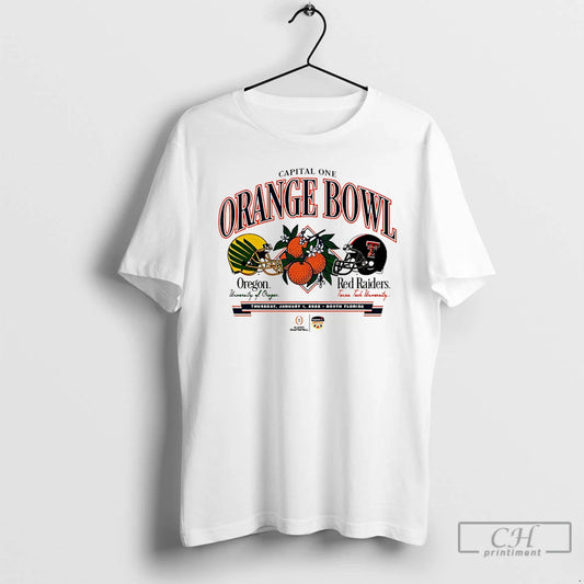 Premium Texas Tech Vs Oregon 2026 Orange Bowl Head To Head T-Shirts, Hoodie, Sweatshirt | WearSparks.com