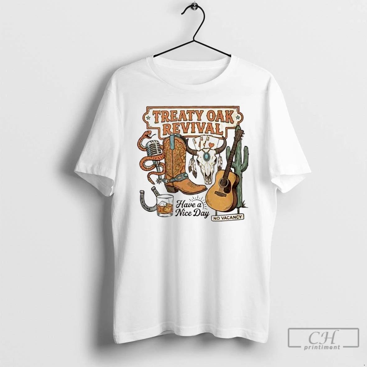 Premium Treaty Oak Revival Country Music Western Cowboy T-Shirts, Hoodie, Sweatshirt | WearSparks.com