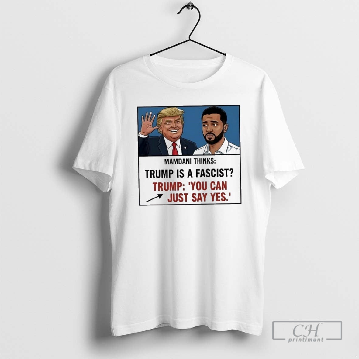 Premium Trump Mamdani You Can Just Say Yes Meme Shirt Sweater Hoodie, Sweatshirt | WearSparks.com