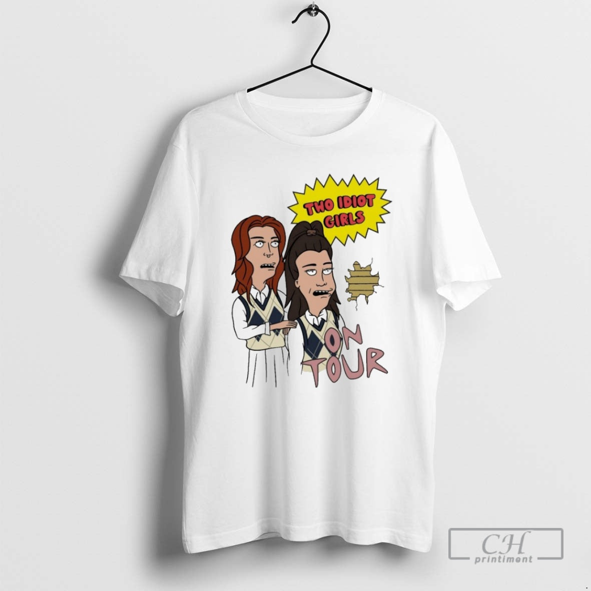 Premium Two Idiot Girls X Beavis And Butthead On Tour Shirt Sweater Hoodie, Sweatshirt | WearSparks.com