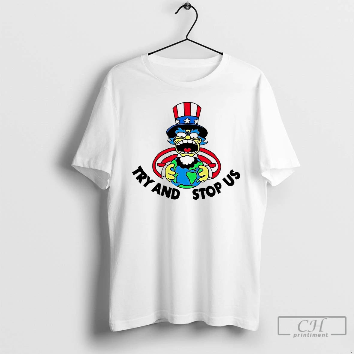 Premium Uncle Sam Hug Earth Try And Stop Us T-Shirts, Hoodie, Sweatshirt | WearSparks.com