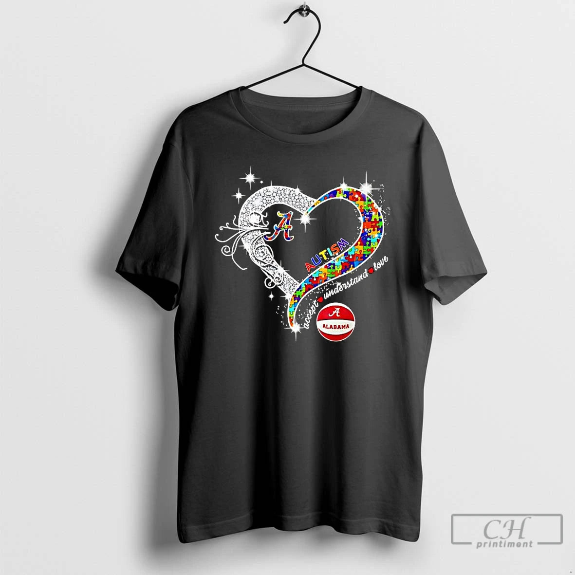 Premium University Of Alabama Autism Awareness Accept Understand Love T-Shirts, Hoodie, Sweatshirt | WearSparks.com