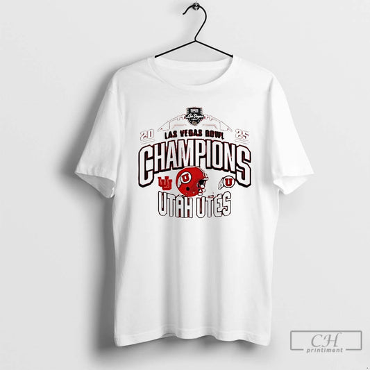 Premium Utah Utes 2025 Las Vegas Bowl Champions Helmet T-Shirts, Hoodie, Sweatshirt | WearSparks.com