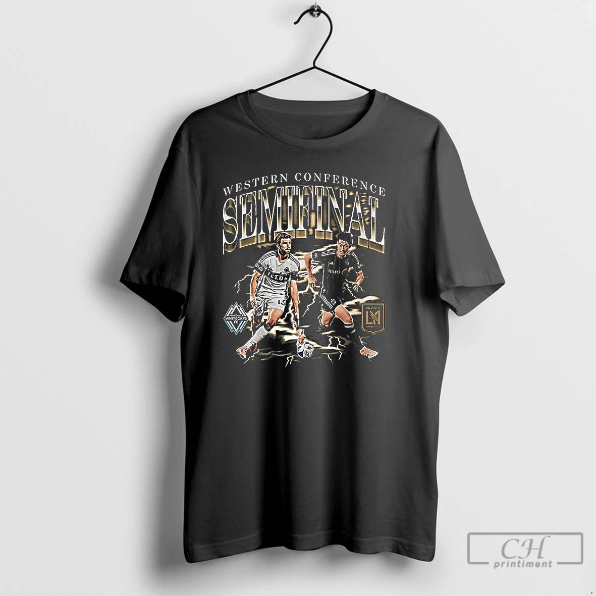 Premium Vancouver Whitecaps Fc Vs Los Angeles Fc Western Conference Semifinal Matchup 2025 T Shirts Hoodie, Sweatshirt
