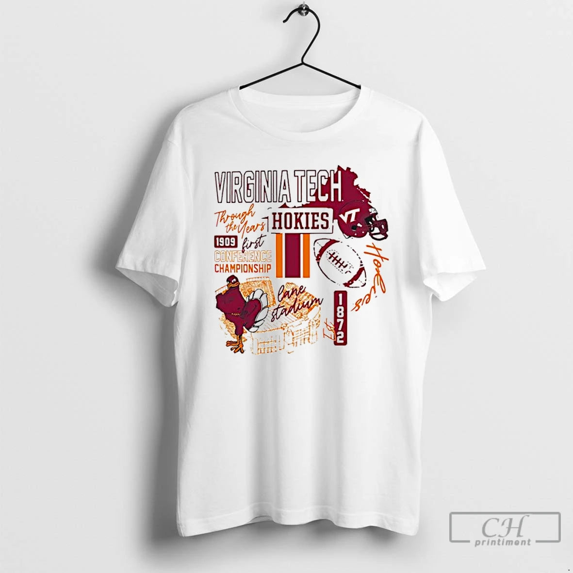 Premium Virginia Tech Hokies Through The Years Icon T-Shirts, Hoodie, Sweatshirt | WearSparks.com