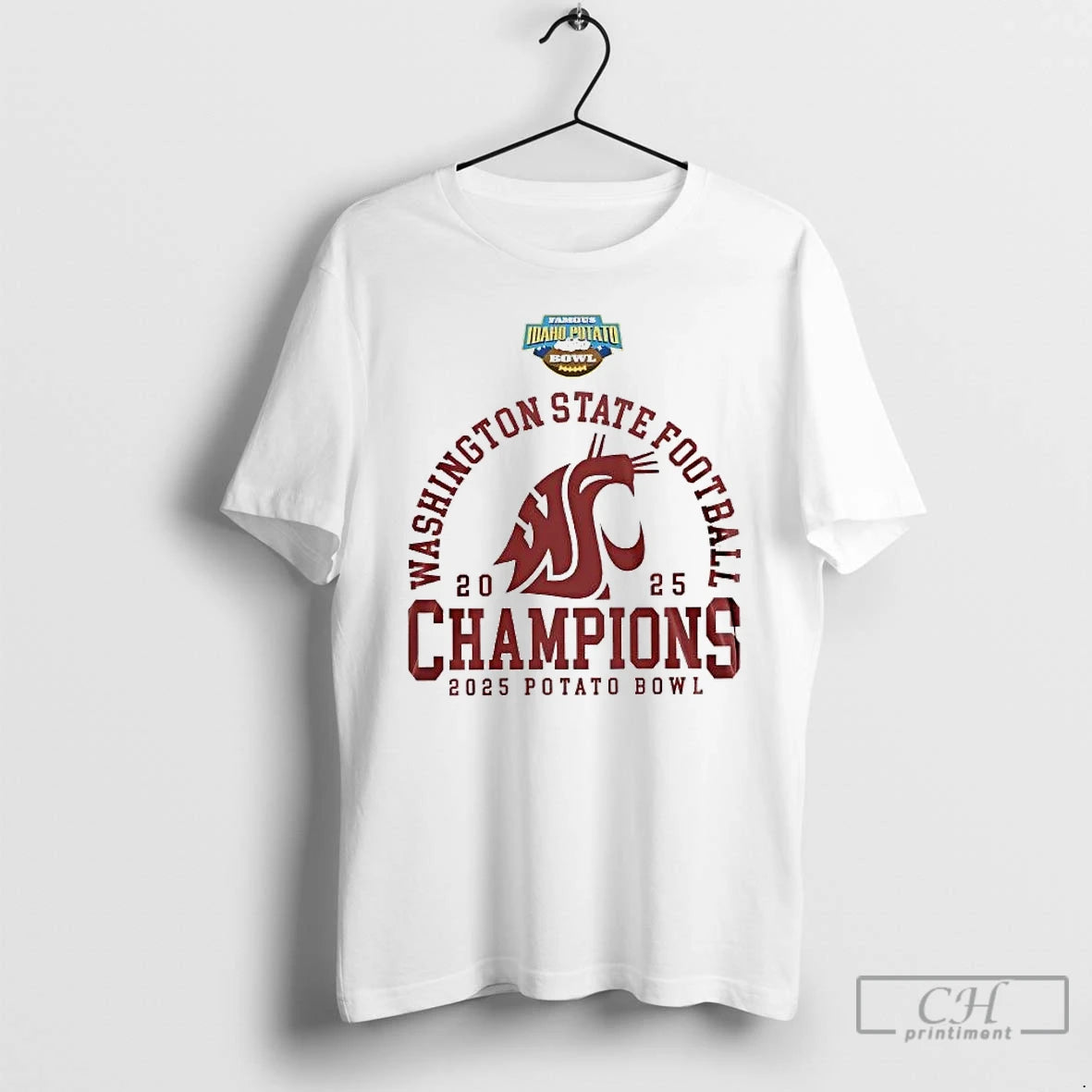 Premium Washington State Cougars 2025 Famous Idaho Potato Bowl Champions T-Shirts, Hoodie, Sweatshirt | WearSparks.com
