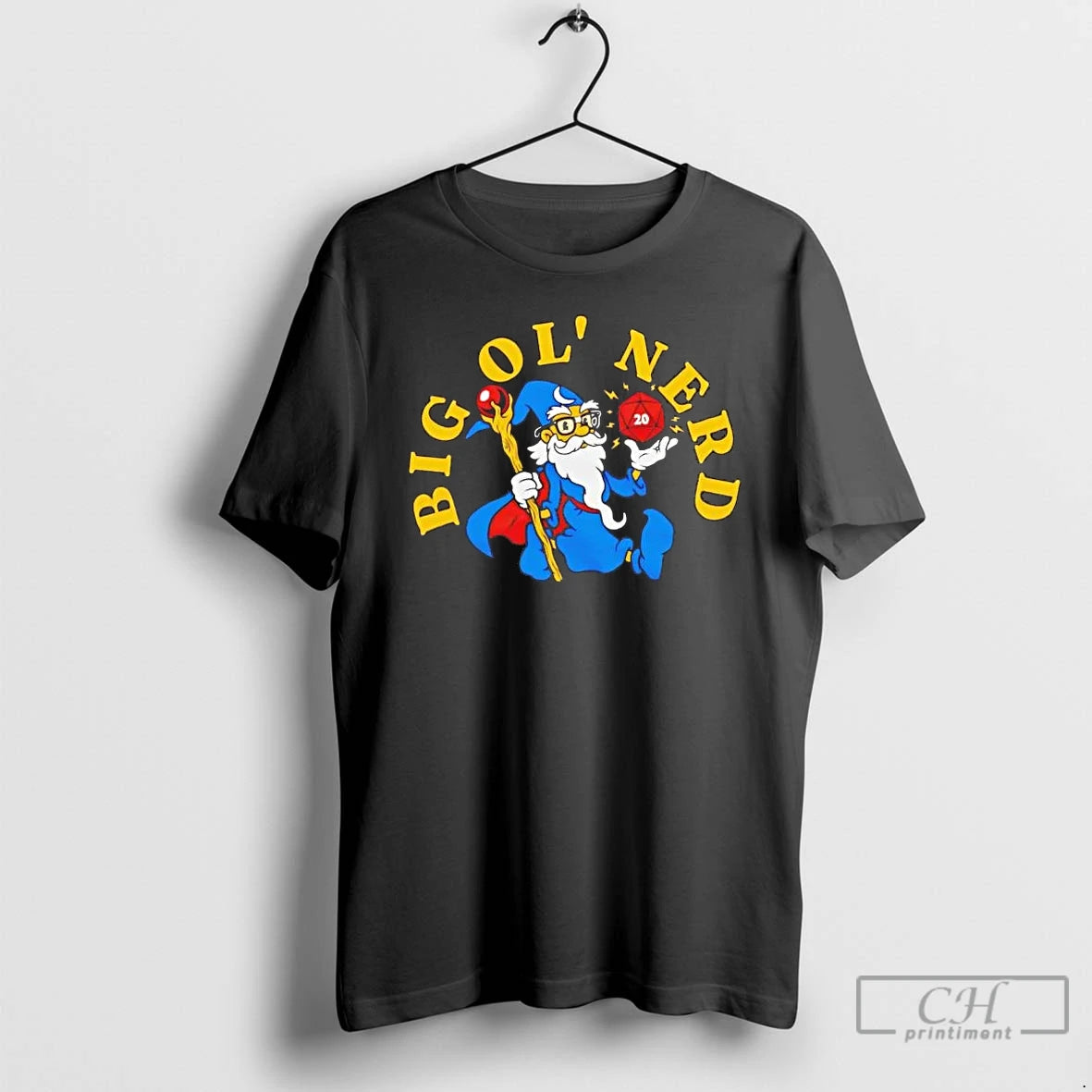 Premium Wizard Dungeons Dragons Big Ol Nerd T-Shirts, Hoodie, Sweatshirt | WearSparks.com