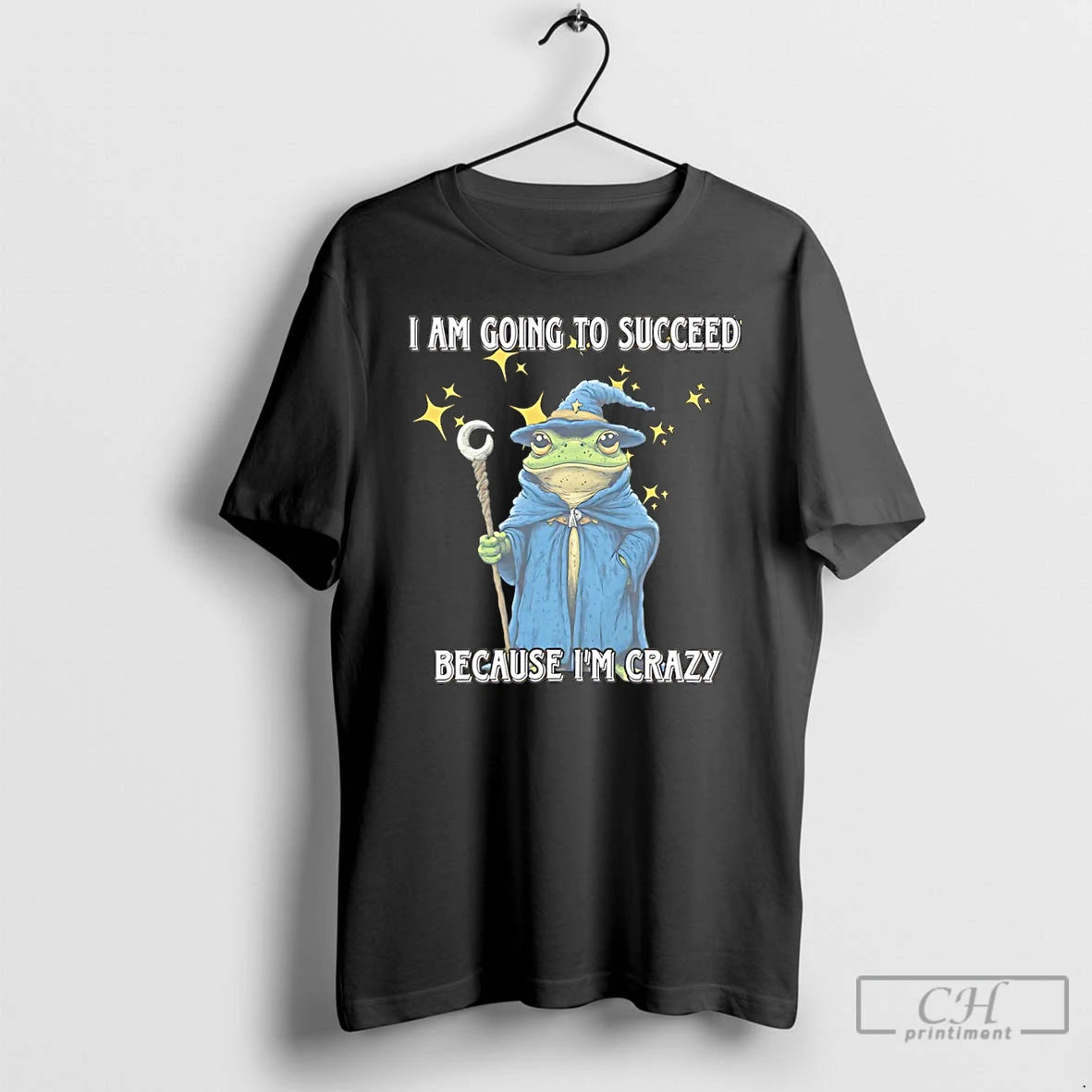 Premium Wizard Frog I Am Going To Succeed Because Im Crazy Christmas T Shirts Sweater Hoodie, Sweatshirt | WearSparks.com