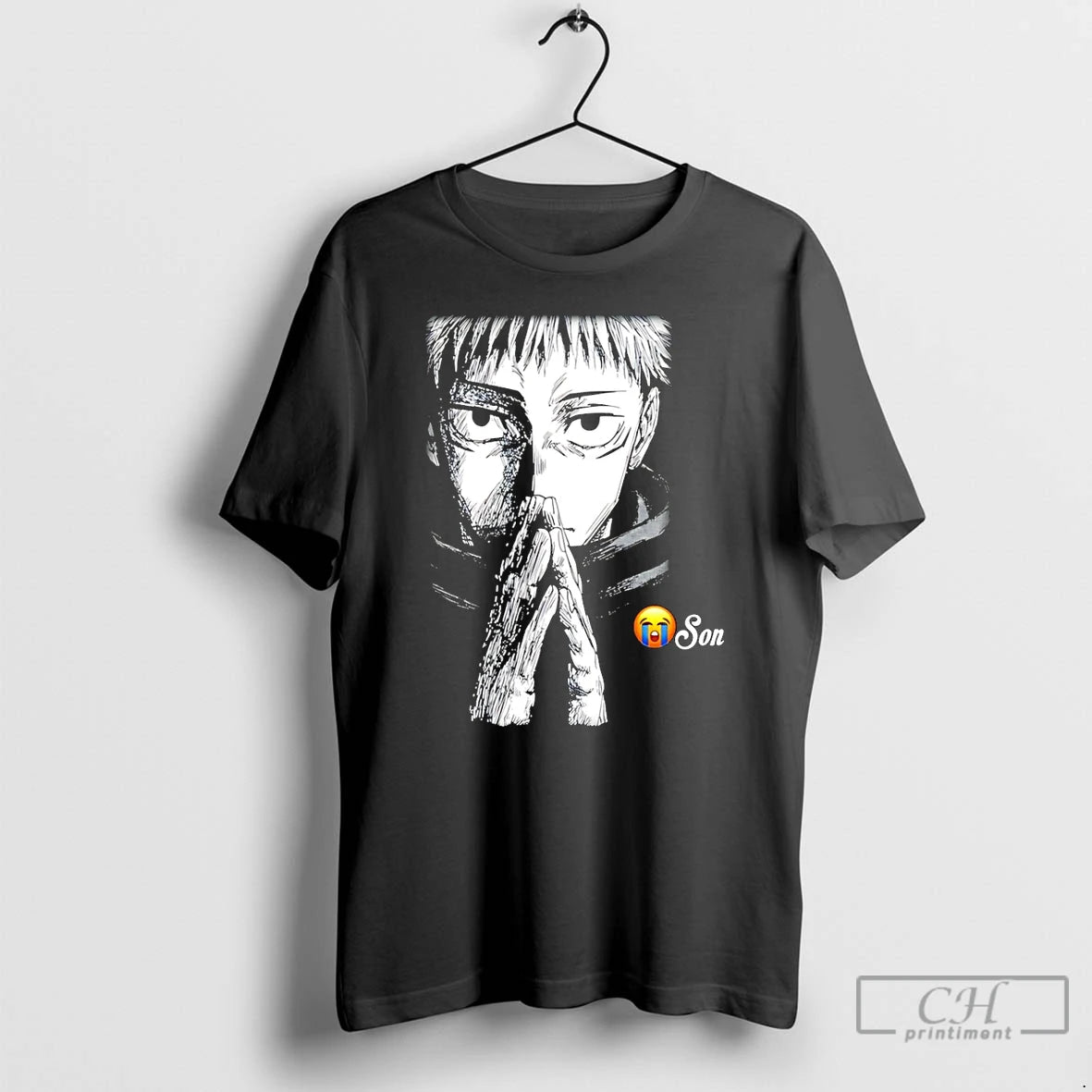 Premium Yuji Cryin Yuji Itadori Anime T-Shirts, Hoodie, Sweatshirt | WearSparks.com