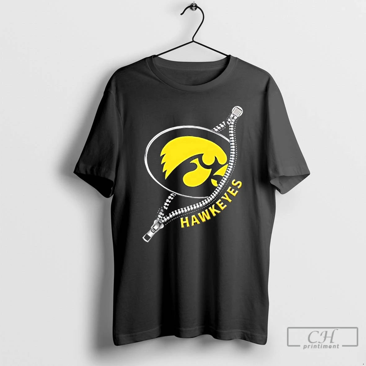 Premium Zipper X Iowa Hawkeyes Football Logo T-Shirts, Hoodie, Sweatshirt | WearSparks.com
