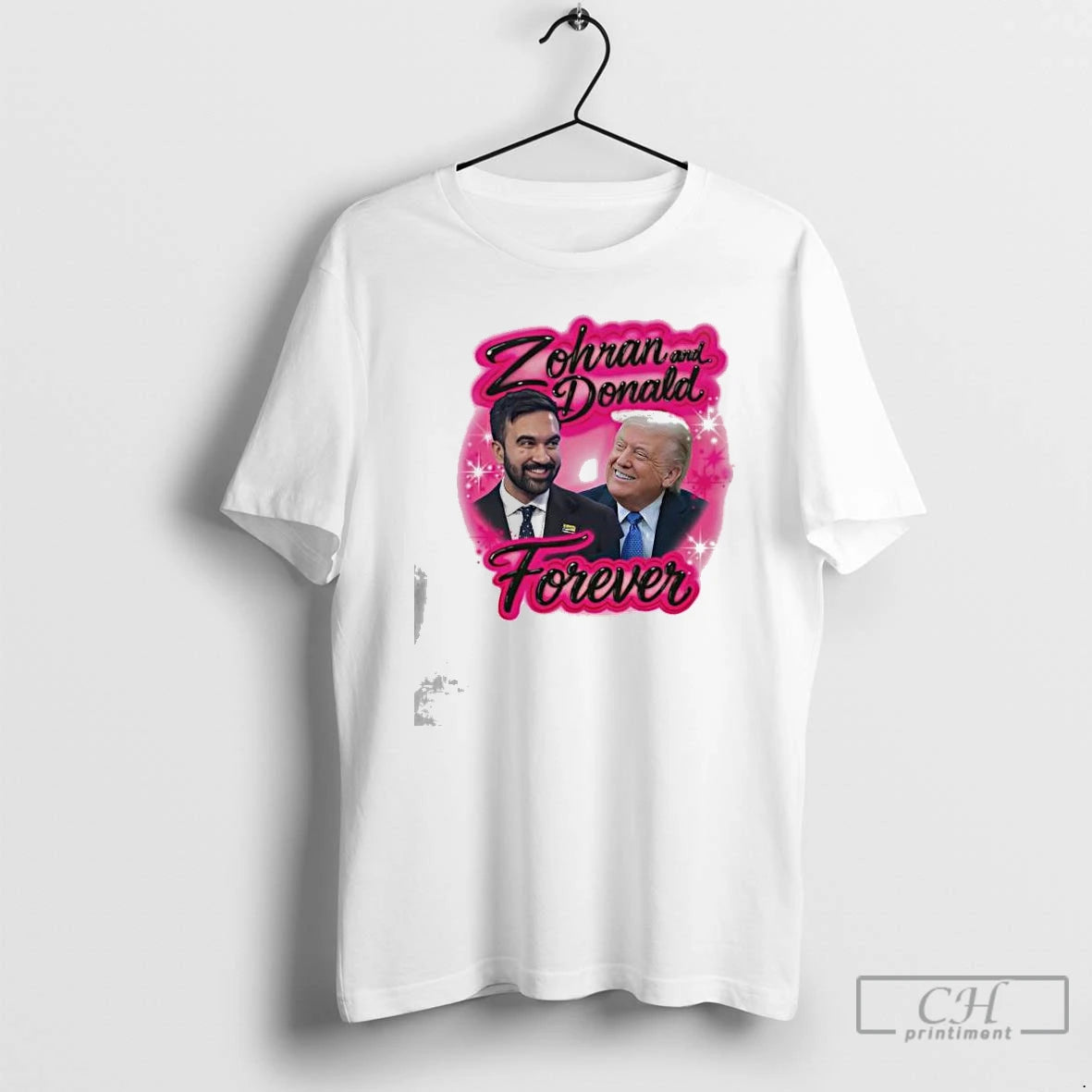 Premium Zohran And Donald Airbrush 2025 T-Shirts, Hoodie, Sweatshirt | WearSparks.com