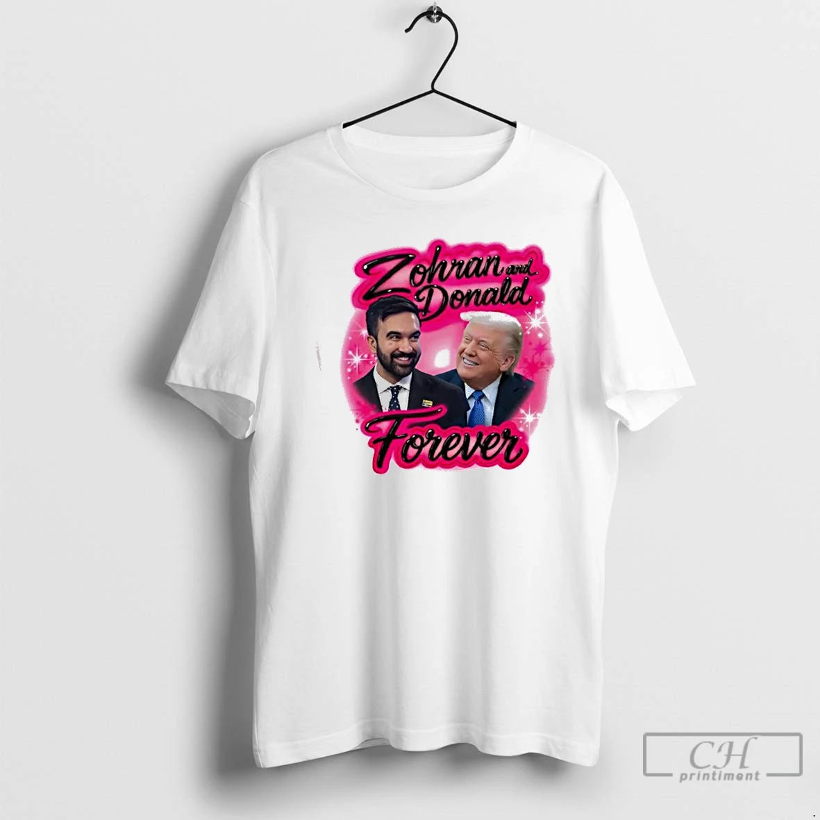 Premium Zohran And Donald Airbrush Forever T-Shirts, Hoodie, Sweatshirt | WearSparks.com