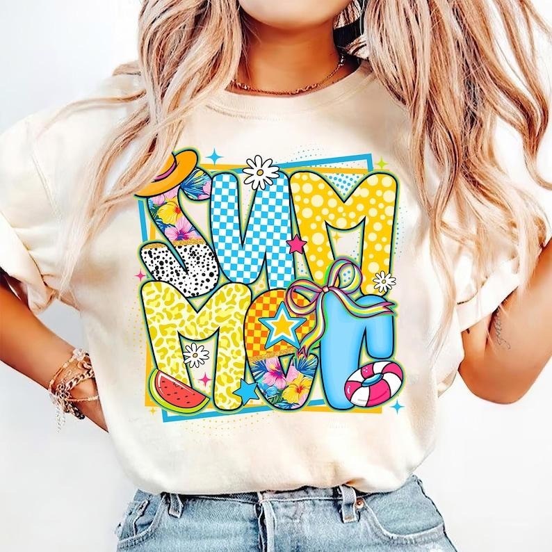 Preppy Summer Vibes Beach Coastal Girly Coquette Girls Trip Checkered T-Shirt Hoodie, Sweatshirt | WearSparks.com