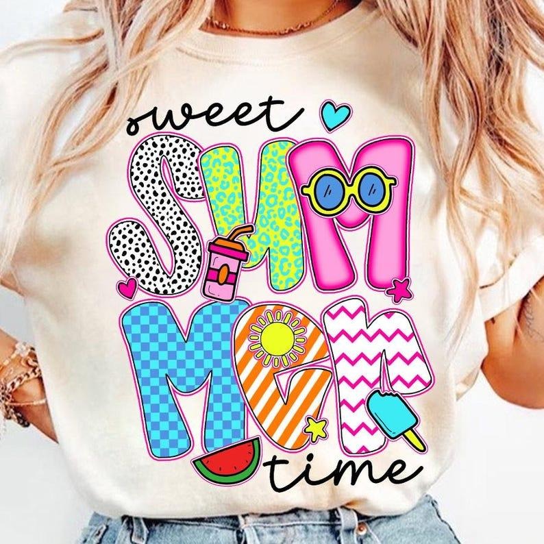 Preppy Sweet Summer Time Vacation Beach Sun Colorful Bright Tee T-Shirt Hoodie, Sweatshirt | WearSparks.com