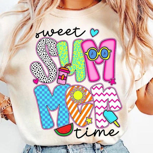 Preppy Sweet Summer Time Vacation Beach Sun Colorful Bright Tee T-Shirt Hoodie, Sweatshirt | WearSparks.com