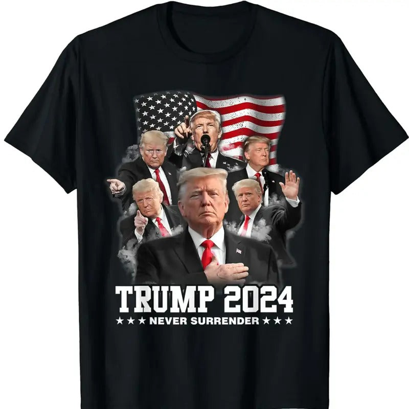 President Donald J Trump 2024 T-Shirt Graphic Tee Tops Underwear Crewneck Menswear T Shirt Hoodie, Sweatshirt
