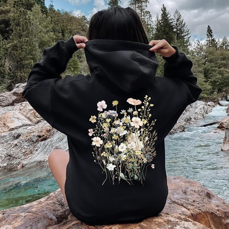 Pressed Flower Bouquet Hoodie T-Shirts, Sweatshirt | WearSparks.com