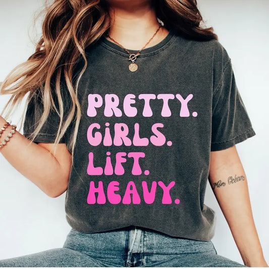 Pretty Girls Lift Heavy Shirt Gym Pump Covers Girls Lifting Shirt Gym Shirt Gym Rat Shirt Gift For Gym Lover Cute...