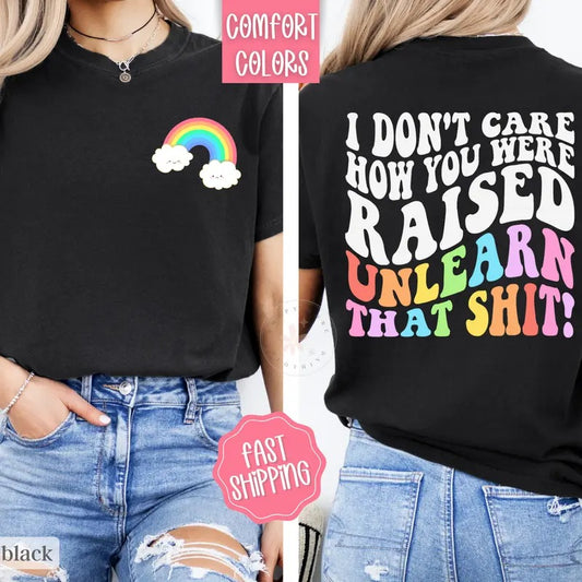 Pride Shirt Comfort Colors, LGBTQ Tshirt, Equal Rights Tee, Unlearn That Shirtstyle{n002}2 Hoodie, Sweatshirt