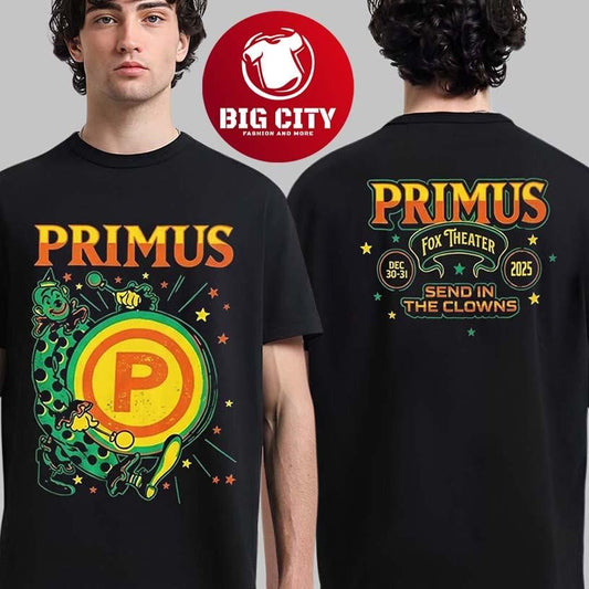 Primus 2025 New Years Eve Shows Two Sided Shirt