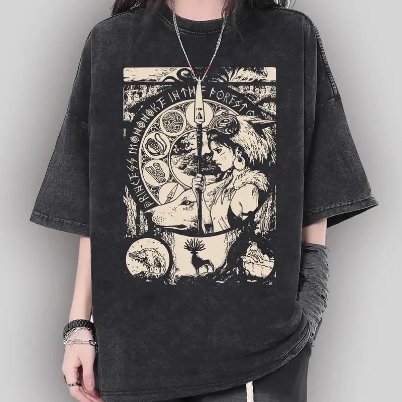 Princess Mononoke Shirt, Mononoke Hime Shirt, Forest Spirit Shirt, Kodama Tree Shirt, Studio Ghibli Shirt Sweatshirt,...
