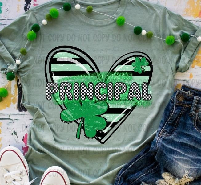 Principal Clover Heart DTF Transfers - THIS IS NOT A SHIRT Hoodie, Sweatshirt | WearSparks.com