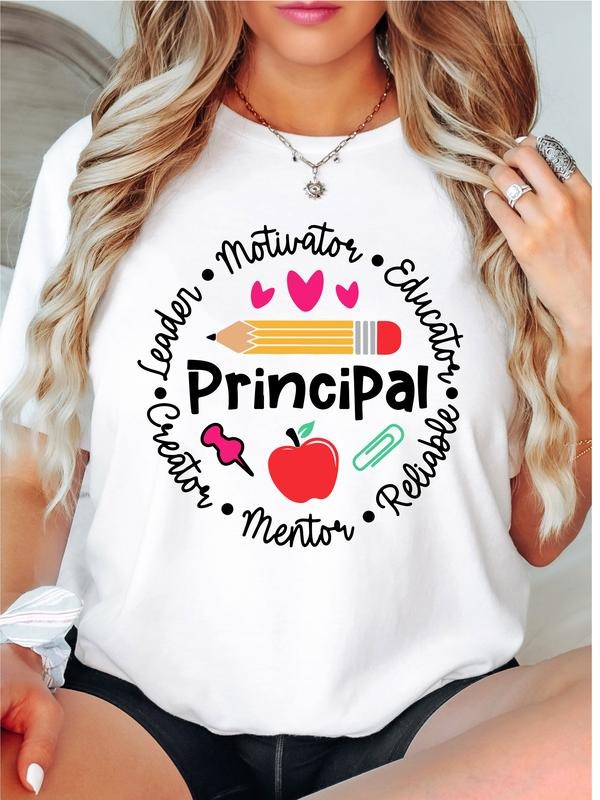 Principal School Staff T-Shirt, First Day of School Shirt, Funny Teacher Tee, Teacher Appreciation Tee, Teacher Gifts...