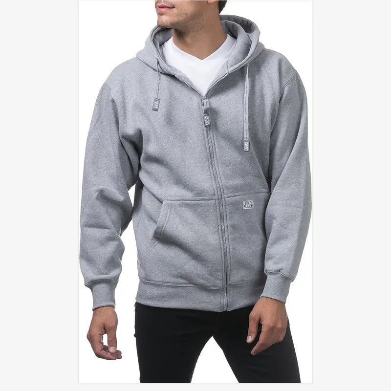 Pro Club Heavyweight Full Zip Fleece Hoodie Fabric Menswear Pocket Soft  Tops Zipper T-Shirts, Sweatshirt | WearSparks.com