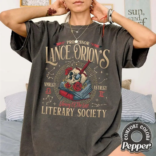 Professor Lance Orion's Book Club  Shirt, Bookish Shirt, Celestial Heirs Band Shirt, Almighty Sovereign Society, ZA...