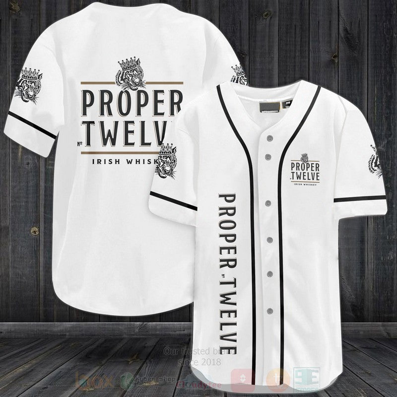 FASHION Proper No Twelve Baseball Jerseys Botton Shirt