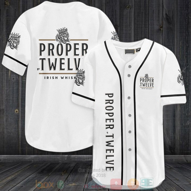 Proper No Twelve Irish Whiskey Baseball shirt