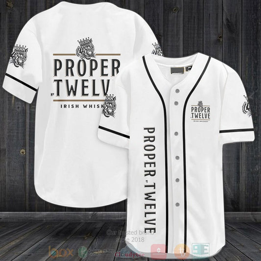 Proper No Twelve Irish Whiskey Baseball shirt