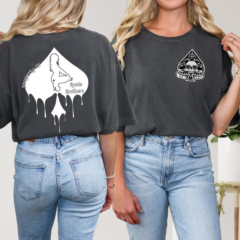 Property Of Spade Brothers T-Shirt, Dark Romance Sweatshirt, Book Lover Gift, Spicy Romance Merch, Morally Grey Hoodie