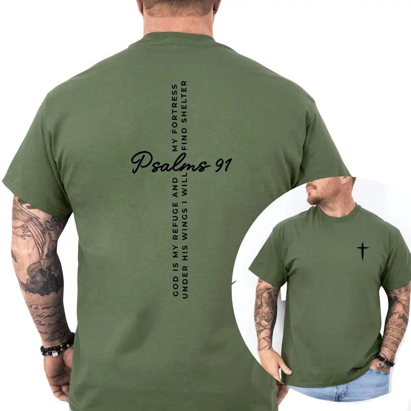 Psalms 91 Sweatshirt, Bible Verse Printed Graphic Printed Sweatshirt, Spiritual Comfy Long Sleeve Pullover, Religious...