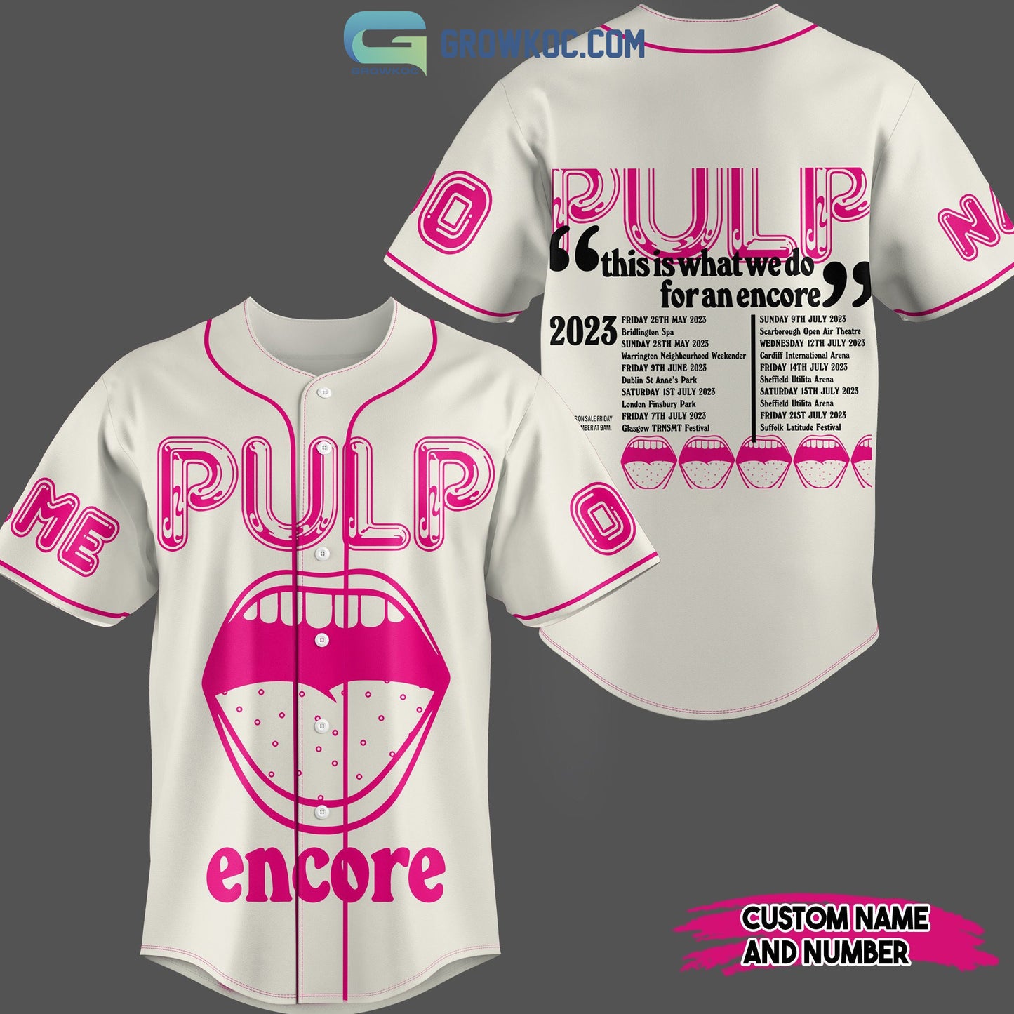 Pulp Encore This Is What We Do For An Encore Personalized White Design Baseball Jersey