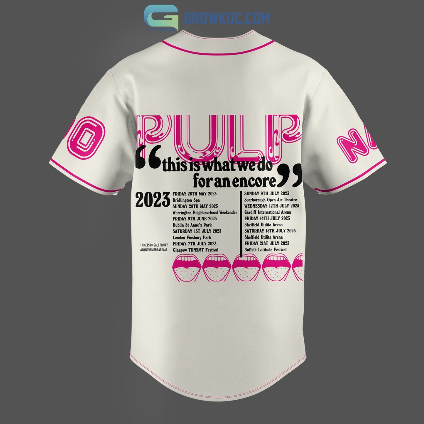 Pulp Encore This Is What We Do For An Encore Personalized White Design Baseball Jersey