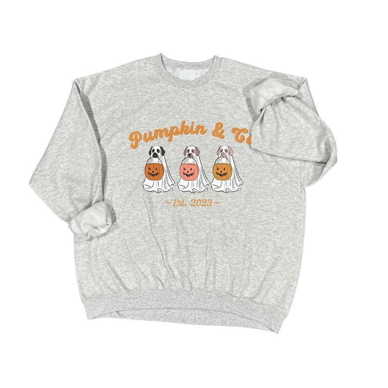 Pumpkin & Co Doggy Crewneck Long sleeve T-shirt Hoodie, Sweatshirt | WearSparks.com