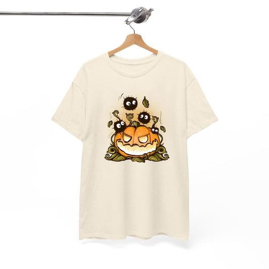 Pumpkin Soot Sprite Halloween Tee, Halloween Black Soots , Cute Spooky Ghibli Shirt, Kawaii Fall Aesthetic T-Shirt, Soot...