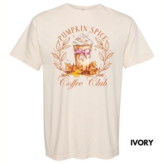 Pumpkin Spice Coffee Club Comfort Colors T-Shirt 'NLB' Hoodie, Sweatshirt | WearSparks.com