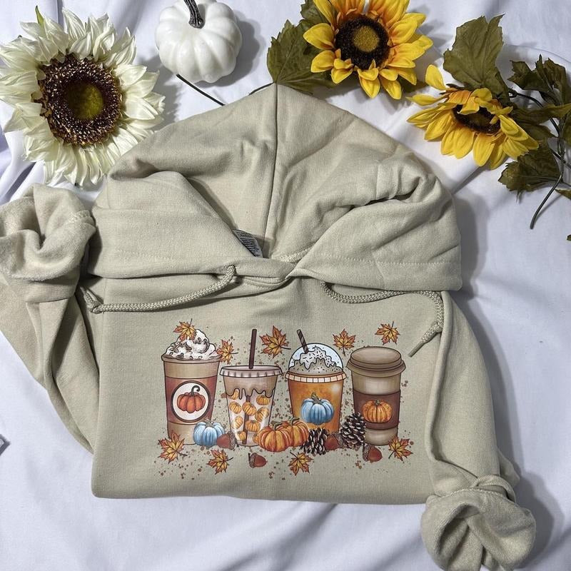 Pumpkin Spice Coffee Hoodie, Thanksgiving hoodie; Christmas hoodie T-Shirts, Sweatshirt | WearSparks.com
