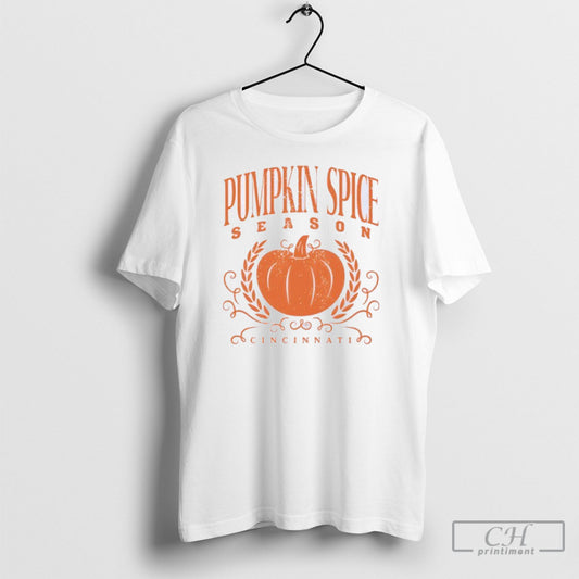 Pumpkin Spice Season Cincinnati Halloween Shirt