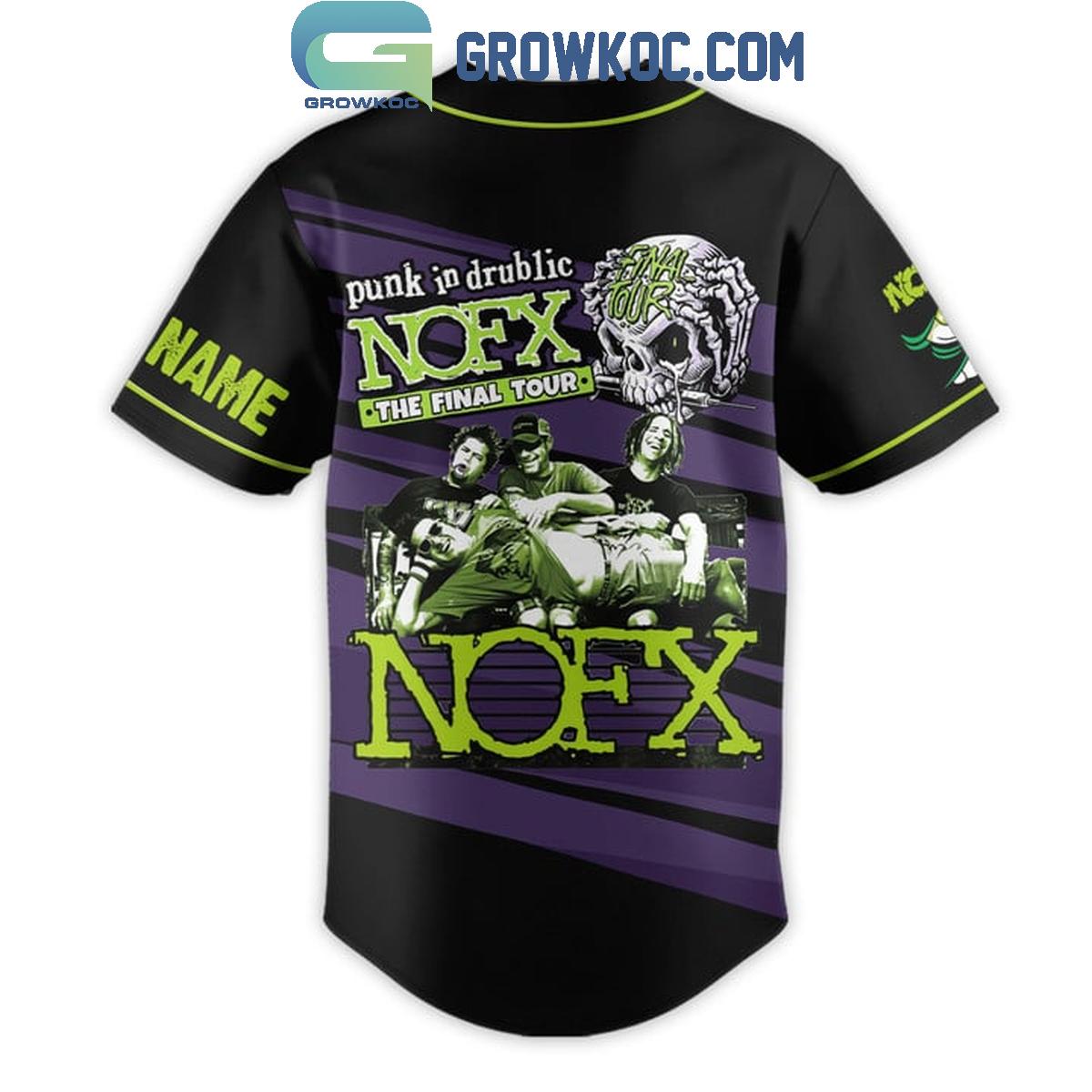 Punk In Drublic The Final Tour 2024 Of NOFX Band Personalized Baseball Jersey