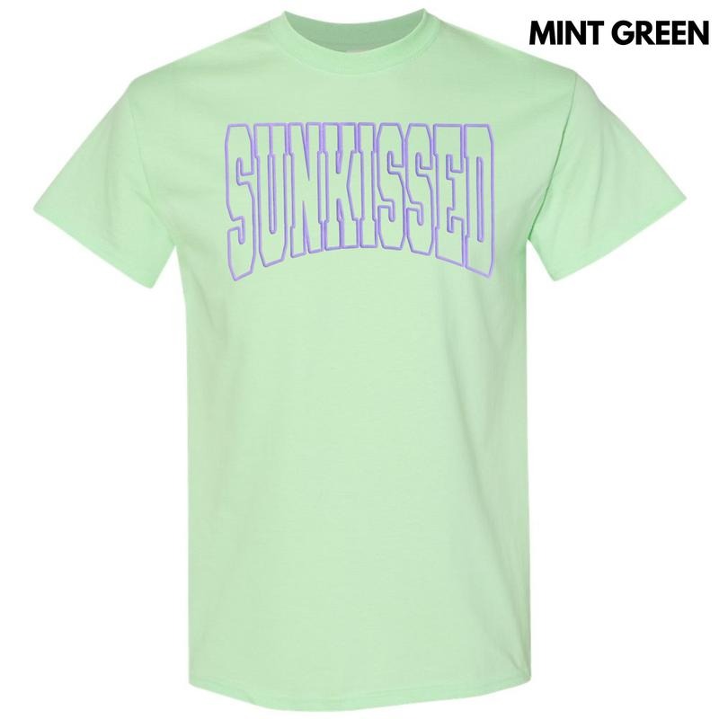 Purple Sunkissed PUFF Gildan Short Sleeve T-Shirt Hoodie, Sweatshirt | WearSparks.com