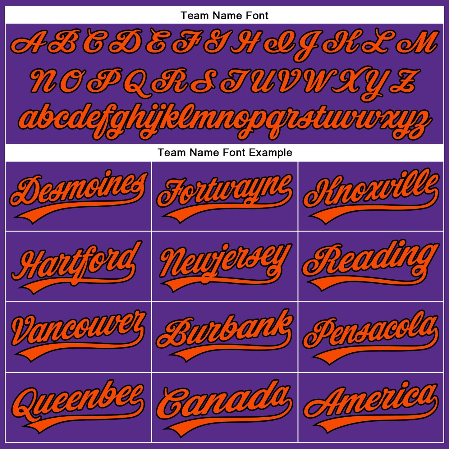 Custom Purple Black Pinstripe Orange Authentic Baseball Jersey